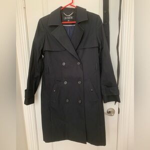 J. Crew Black Trench Coat – Size 10